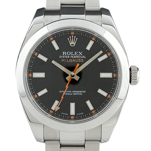 ロレックス ROLEX ミルガウス 116400 腕時計 SS 自動巻き ブラック メンズ 【中古】