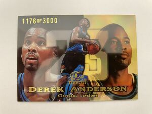 NBAカード　デレック・アンダーソン　DEREK ANDERSON FLAIR SHOWCASE FLEER’98-‘99 1176/3000 【3000枚限定】【Rookieカード】