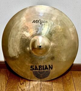 ☆SABIAN/セイビアンAAX STAGE RIDE20シンバル/程度良好/送料無料