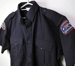 古着●カナダ消防 半袖シャツ エドモントン L タグ付き xwp