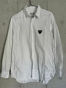 PLAY COMME des GARCONS ハートロゴワッペンシャツ