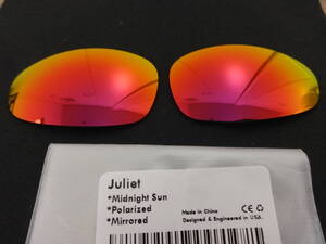 ★オークリー ジュリエット用 カスタム偏光レンズ MIDNIGHT SUN Color Polarized 新品 JULIET 