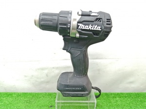 中古品 makita マキタ 14.4V 充電式 ドライバドリル 黒 DF474DZB