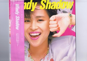 新品同様 LP Seiko Matsuda / Windy Shadow / 松田聖子 ウィンディ・シャドウ シュリンク付き（開封済） 帯付 インサート付 28AH-1800