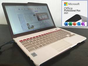 O彡 LIFEBOOK Floral Kiss CH75/R Core i5-4200U 1.6GHz/4G/500GB/DVD/13.3型1,920×1,080/Win11+2021