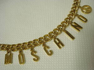 ☆ MOSCHINO モスキーノ ブレスレット☆ ゴールド MOSCHINOロゴ