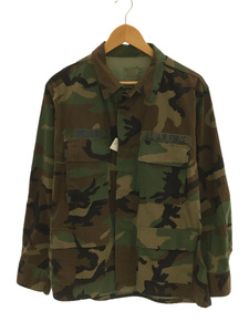 US.ARMY◆BDU JACKET/ミリタリージャケット/M/コットン/KHK/カモフラ/8415-01-084-1646