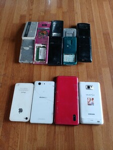 中古の携帯電話　いろいろ9台　部品取り