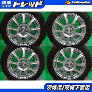 シエンタ 170系 175系 中古冬タイヤ アルミホイールSET ブリザック VRX2 175/65R15 WEDS ジョーカー 6.0J +43 5H100 4本 組込発送