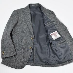 OXFORD CLASSIC × HARRIS TWEED 英国生地 ウール ヘリンボーン ハリスツイード ジャケット 段返り 3B クラシック トラッド アイビー