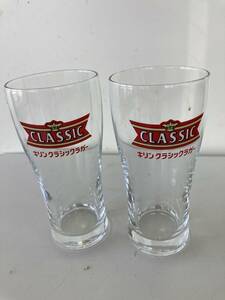 レトロ KIRIN キリンクラシックラガー ビアグラス2個/CLASSIC LAGER☆中古