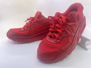 【27cm ジャンク】NIKE AIR MAX 90 UNIVERSITY RED ナイキ エア マックス 90 トリプルレッド【検索用 ヴェイパー フライニット VAPORMAX