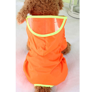 ☆ オレンジ ☆ XS ☆ 犬レインコード pkaccope0309 犬 レインコート パーカー カッパ ポンチョ フード付き レインポンチョ ペット服