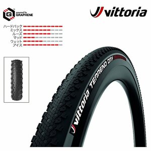 Vittoria ビットリア TERRENO DRY TNT（テレーノドライTNT）チューブレスレディ ブラックxグレー 700x31c