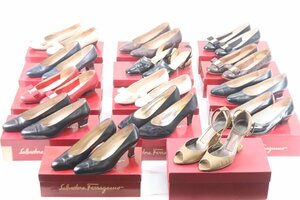 Salvatore Ferragamo サルヴァトーレフェラガモ ヴァラ パンプス 革靴 サイズ 51/2 等 ハイヒール ビジネス レディース まとめ売り 0674-RK