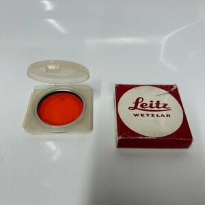 ★ 1円〜【コレクター放出品】カメラ機器 希少 レア Leica ライカ ERNST LEITZ WETZLAR GERMANY オレンジ E43 13176 レンズフィルター YK