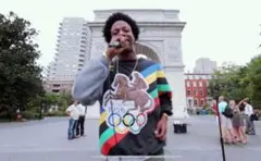 Adidas ヴィンテージスウェット オリンピックJoey BadaSS 着用