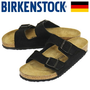 BIRKENSTOCK (ビルケンシュトック) 1027152 ARIZONA アリゾナ スエードレザーサンダル BLACK レギュラー幅 BI324 40-約26.0cm