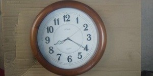 2A【長020501-2】壁掛時計 2004年製 8ZG523A2 直径34cm