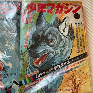 少年マガジン あしたのジョー 週刊少年マガジン 巨人の星 水木しげる ゲゲゲの鬼太郎 ちばてつや 森田拳次 桑田次郎 昭和　マンガ　古本