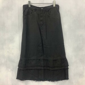 tricot COMME des GARCONS トリココムデギャルソン スカート ロング 台形 ブラック系 M / 小型便OK [PT14192]