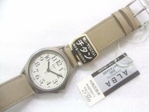 新品メンズセイコーアルバチタンクオーツ腕時計定価7350円　Z772
