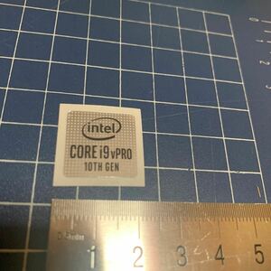 Intel core i9 vpro 10th Gen パソコンシール ステッカー @3988