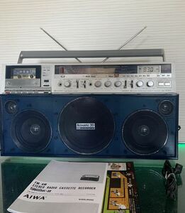 修理 作動品 ★昭和 レトロ◆AIWA アイワ◆2BAND/CS-J88ラジカセ