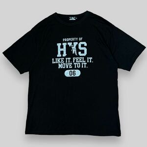 美品！ HYSTERIC GLAMOUR ヒステリックグラマー ガール カレッジプリント 半袖 Tシャツ XL 黒 ブラック レディ ウーマン girl ロゴ 現行品