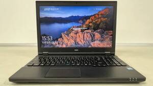 中古ノートパソコン★Windows10★NEC Core i5-6300U/@2.50GHz/8GB/HDD 320GB/15インチ以上★