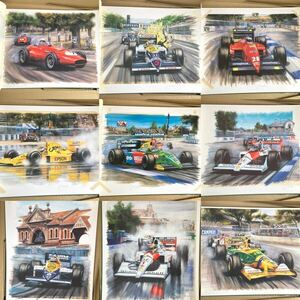 Greg McNeill 絵画 版画 超大型画集 「Gallerie grand prix」 64×87cm ed.275 サイン モーターレース カーレース 車 額装用 希少限定品