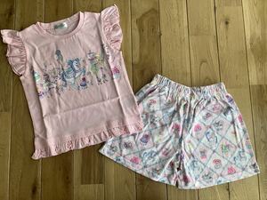 新品 エコネコ 女の子 半袖Tシャツ ショートパンツ セットアップ 110