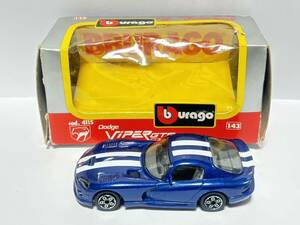 (599) ● BBURAGO burago ブラーゴ 1/43 Viper GTS cod.4115 DIECAST metal イタリア製 ミニカー 