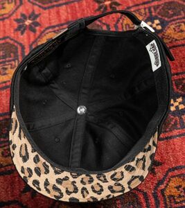 未使用新品　MR.FATMAN 5244002 LEOPARD SHORT BRIM CAP by BRIDGE CAP　ミスターファットマン　Mサイズ　黒×レパード