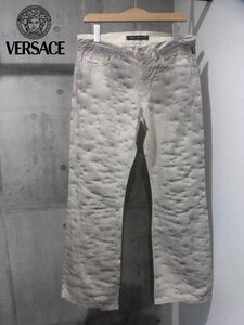 VERSACE JEANS COUTURE ヴェルサーチ 染め加工 ブーツカットパンツ 48/シューカットパンツ/メンズ/イタリア製