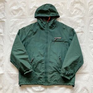 90s VINTAGE TOMMY HILFIGER トミーヒルフィガー リバーシブル ナイロンxフリース フードジャケット XL