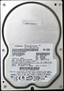 HITACHI HDS721680PLA380 ディスク容量:80GB SATA300 HDD 2008年製造 (Cristal DiscInfo 正常) 使用時間 7680H (管:EH115