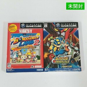 gL461a [未開封] GC ゲームキューブ ソフト ボンバーマンランド2 ロックマンエグゼ トランスミッション 計2点 | X