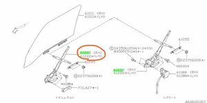 残りわずか！【未使用 スバル 純正】SUBARU サンバー トラック TT2 フロントウインドウレギュレータ 左右セット