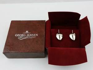 H/GEORG JENSEN　ジョージジェンセン　187　ピアス　ハート　925　シルバー　アクセサリー　1020-1