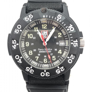 【中古】LUMINOX 腕時計 クォーツ ORIGINAL NAVY SEAL 3000 Ref.3001 ブラック ルミノックス [240091363136]