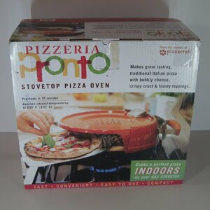 《開封品》ピッツェリア プロント コンロピザオーブン PizzeriaPronto PC0601 本格的な石窯風ピザが自宅のガスコンロで焼ける 未使用（西）