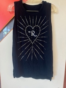 【送料無料】R-London 黒ロングTシャツ　Mサイズ