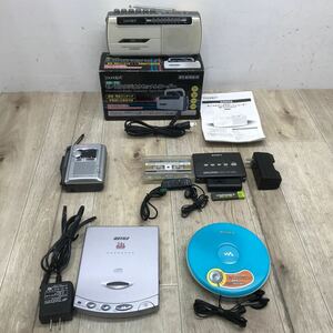 164 D / 1円〜 SONY カセット CD ウォークマン / Panasonic カセット レコーダー / BUFFALO CDウォークマン など セット 中古 ジャンク