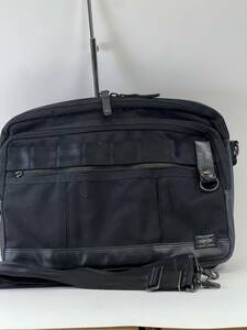 定価41250円●美品●ポーター 吉田カバン PORTER HEAT SHOULDER BAG ヒート ショルダーバッグ 黒 ビジネスバッグ 品番：703-07969