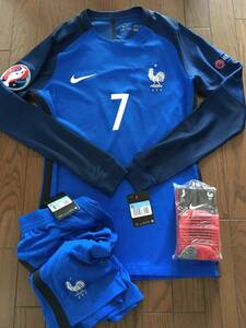 フランス代表 16/17 HOME L/S No.7 グリーズマン EURO2016仕様 プロモデル フルセット