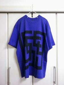 90s Vintage イッセイミヤケ ISSEY MIYAKE Tシャツカットソー ブルー系 メンズM / 三宅一生 / 90年代 / ヴィンテージ オールド レトロ