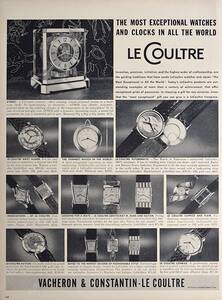 稀少・時計広告！1950年代ジャガー・ルクルト 時計広告/Le Coultre Watches/W-1