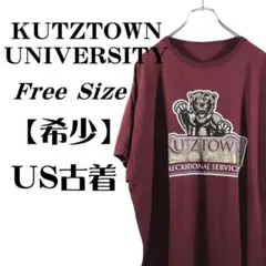 【USA古着】ボロTシャツ クツタウン大学 カレッジ フリーサイズ【超希少】