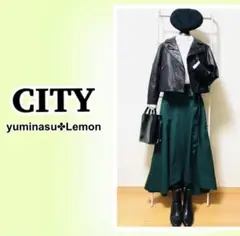 【CITY /シティー】 ✤ アシンメトリー スカート 日本製 ✤ ビアズリー